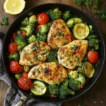 5-Minute Meals for Busy Moms: Quick, Healthy, and Delicious Recipes 7 One-Pan Lemon Garlic Chicken and Vegetables