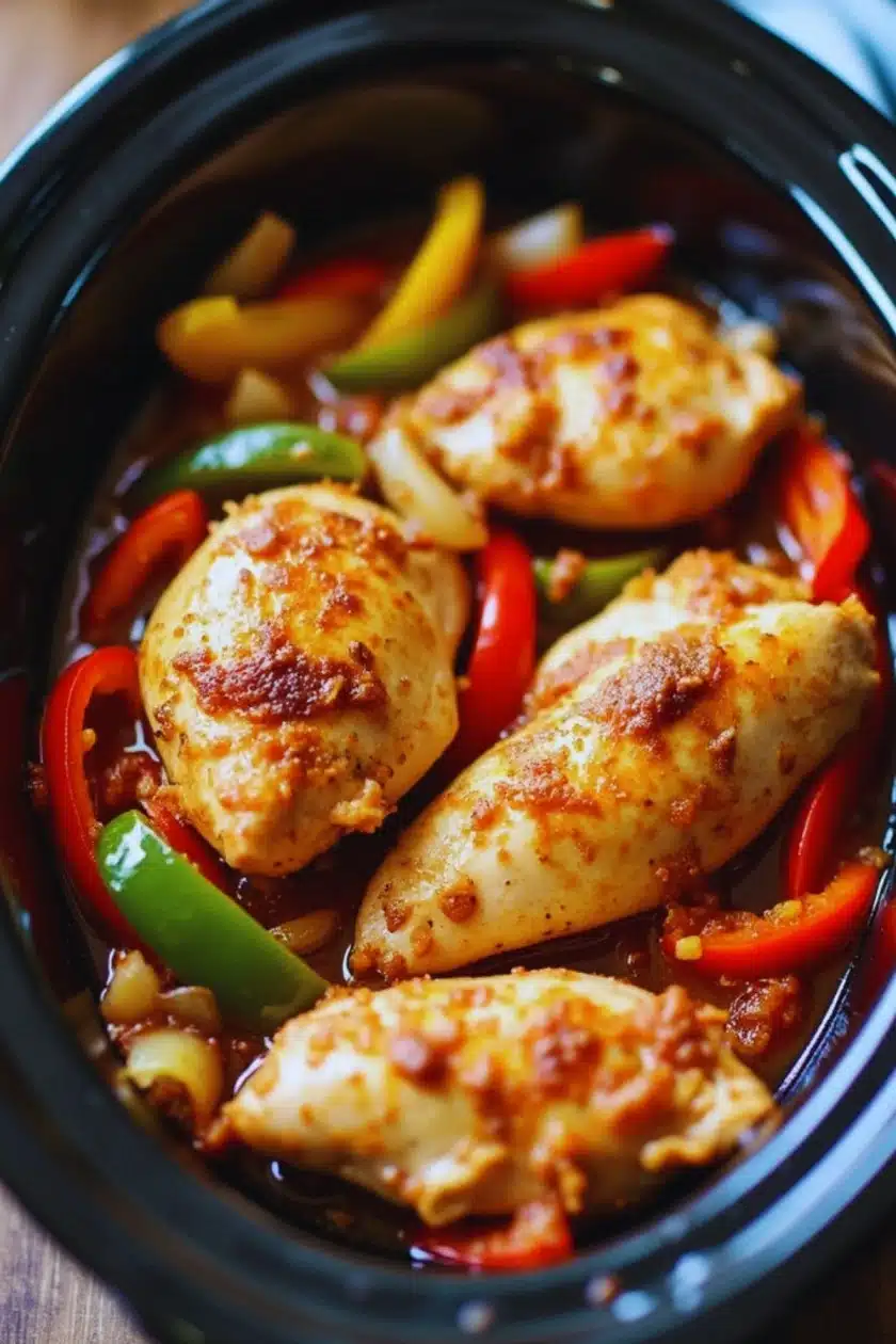 Slow Cooker Chicken Fajitas 5 Slow Cooker Chicken Fajitas