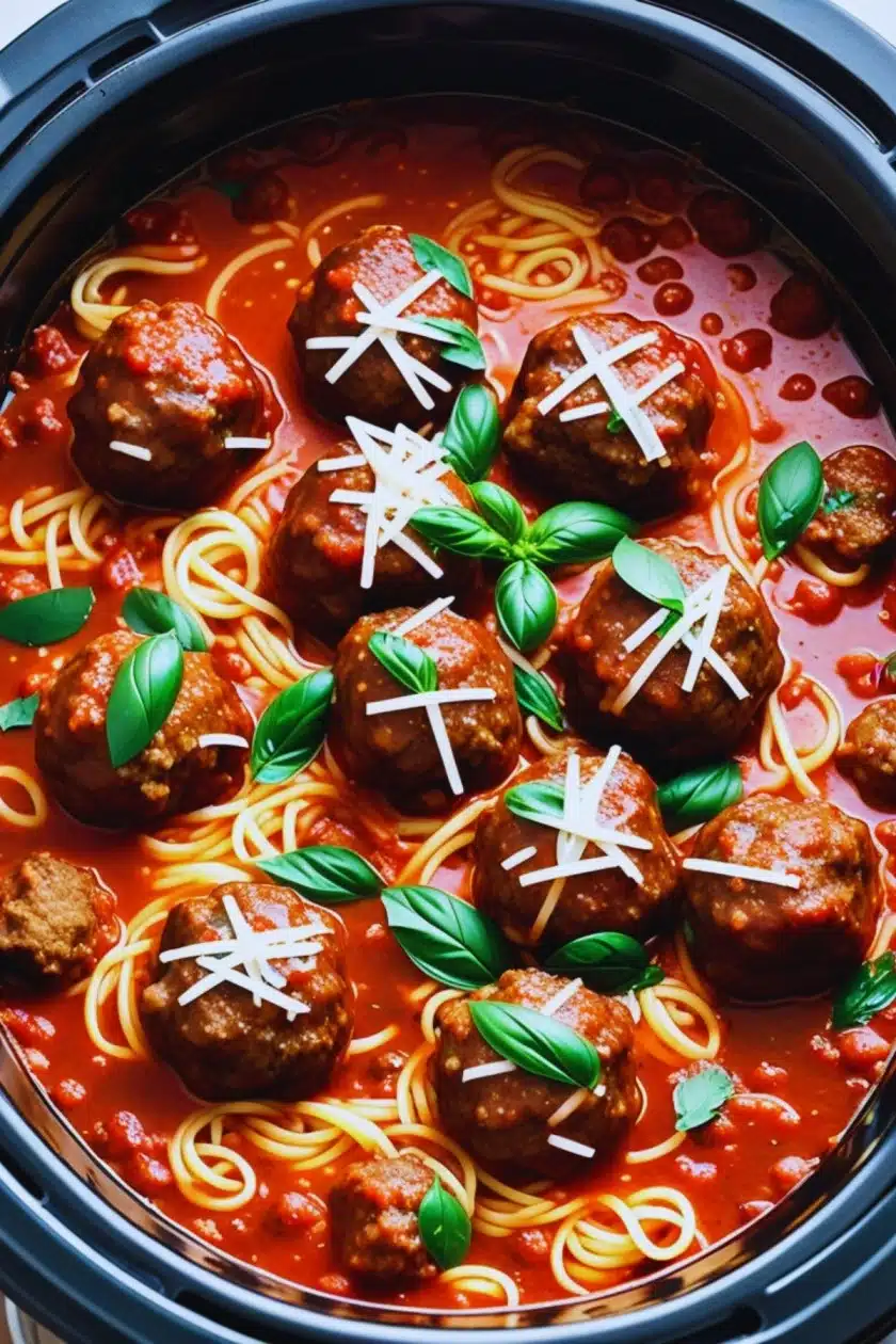 Slow Cooker Italian Meatballs