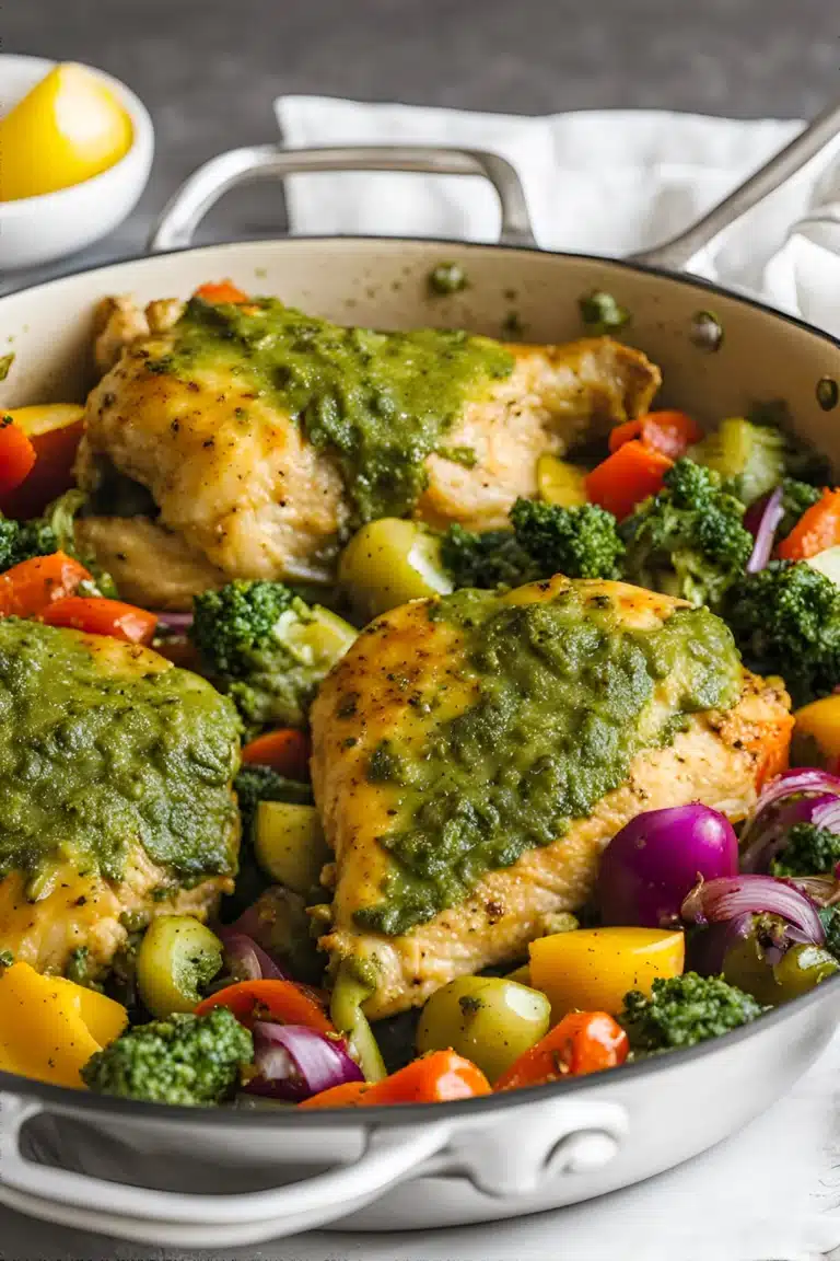 Pesto Chicken and Veggies