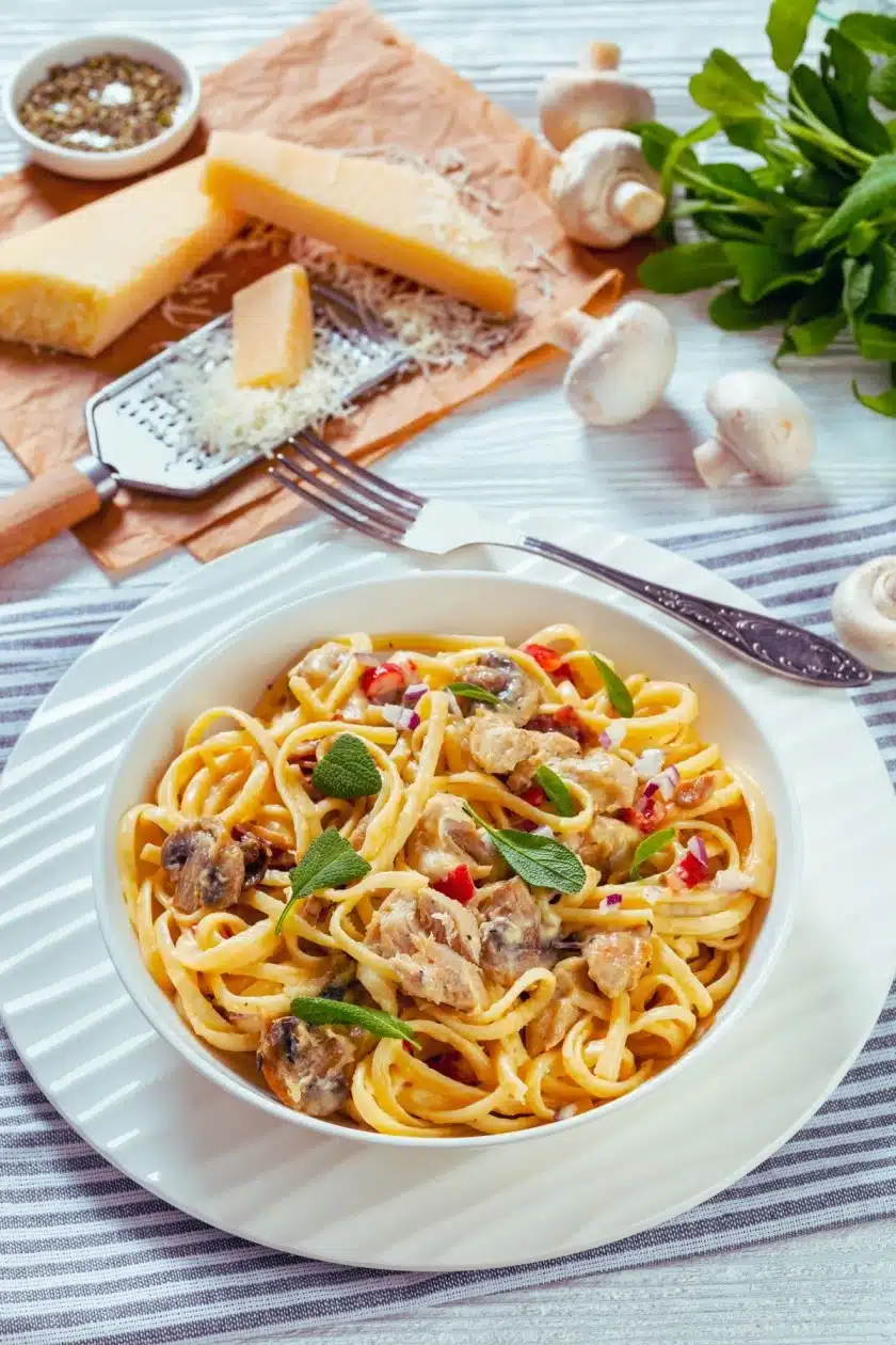 slow cooker chicken alfredo