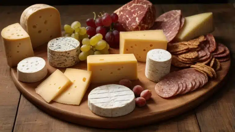 Cheese and Protein Pairings board