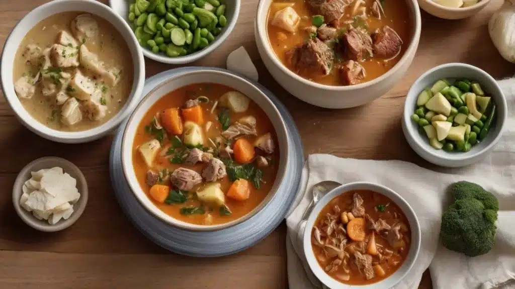 Vegetable Beef Soup: 9 Hearty, Family‑Friendly Boosts 2 A variety of hearty soups and stews cooked in an Instant Pot
