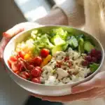 Is Chicken Salad Better Shredded or Chopped? The Ultimate Guide 5 Chicken salad with a mix of toppings