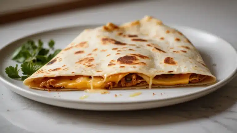 Delicious homemade quesadilla