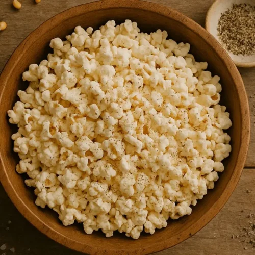 Gluten Free Popcorn: Snack Smart with This Crunchy Favorite 2 finished gluten free popcorn recipe card