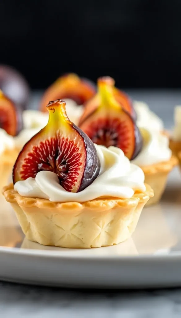 Puff Pastry Fig Tarts with Vanilla Cream (Elegant but Easy) 3 Puff Pastry Fig Tarts cake