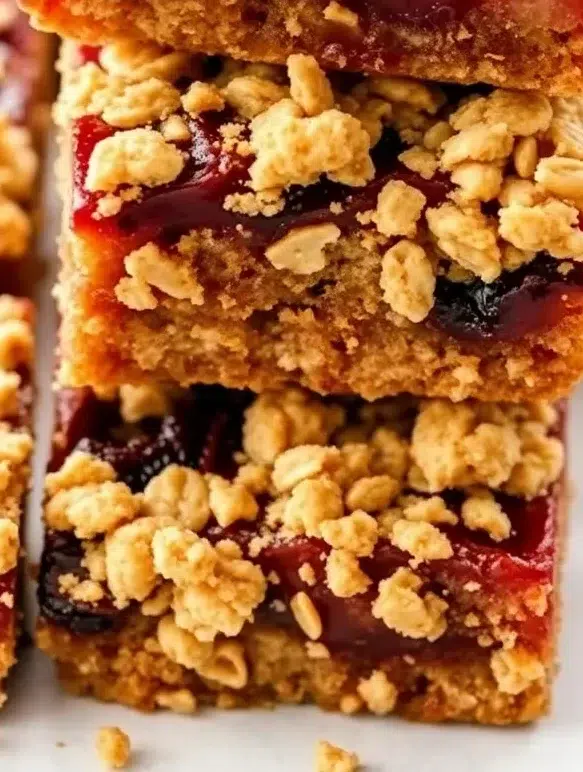 Plum Crumble Bars with Oats