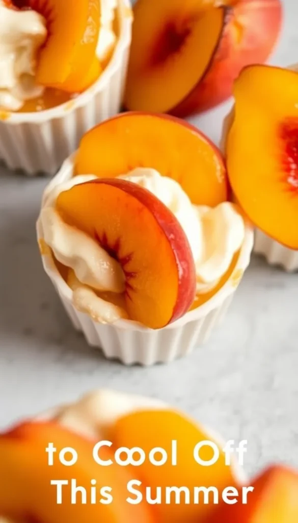 peach dessert
