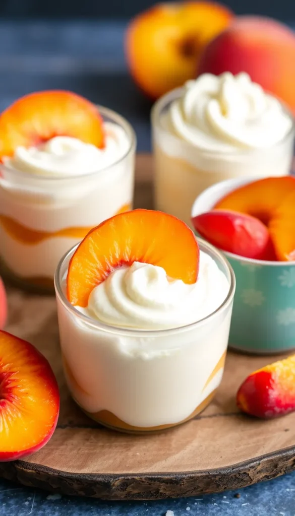 no-bake peach dessert