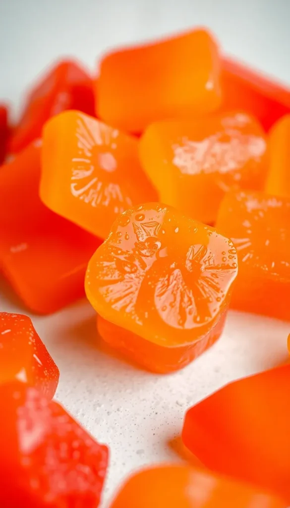 Homemade Nectarine Gummies 4 homemade nectarine gummies