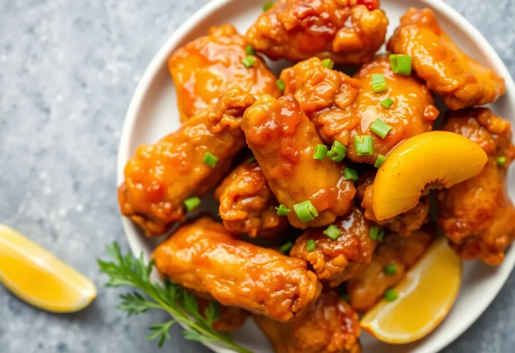 pineapple brown sugar chicken wings