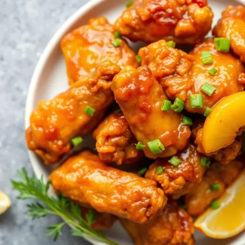 pineapple brown sugar chicken wings