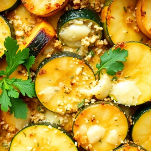 Garlic Parmesan Zucchini and Squash Bake: The Side Dish That Steals the Show 5 Hero (Top)