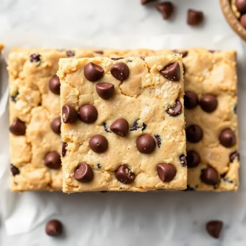 No-Bake Chocolate Chip Cookie Dough Bars Recipe 5 Chocolate Chip Cookie Dough Bars