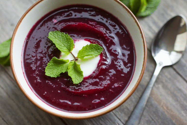 Chilled Plum Soup Recipe