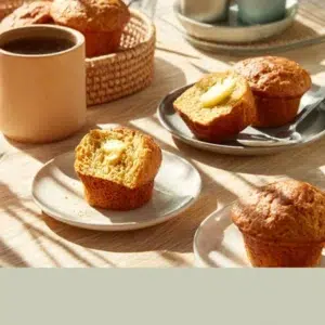 3 ingredient banana muffins fresh out of the oven