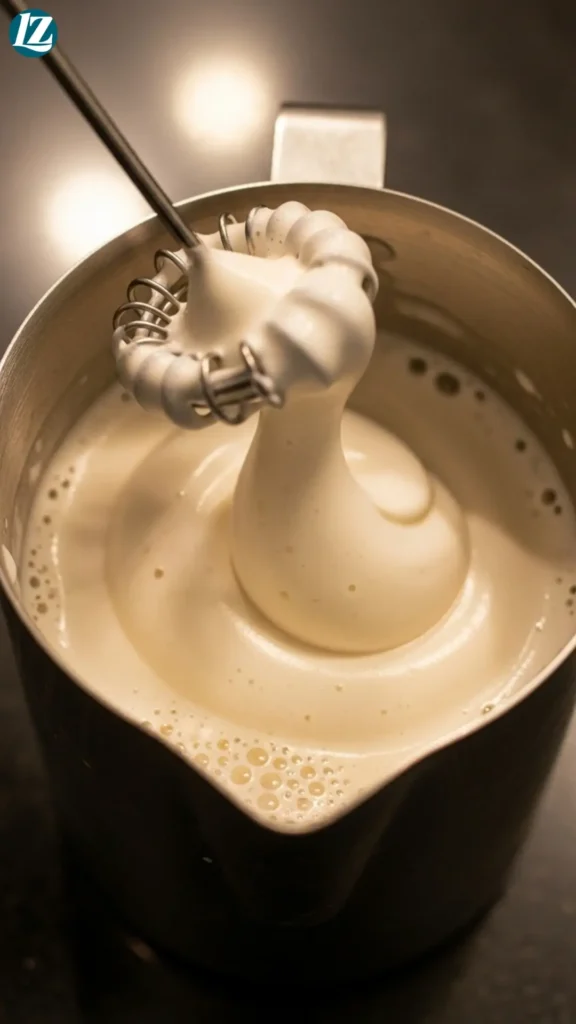 Vanilla Cold Foam White Mocha 6 Thick but pourable vanilla cold foam whipped in a frothing cup