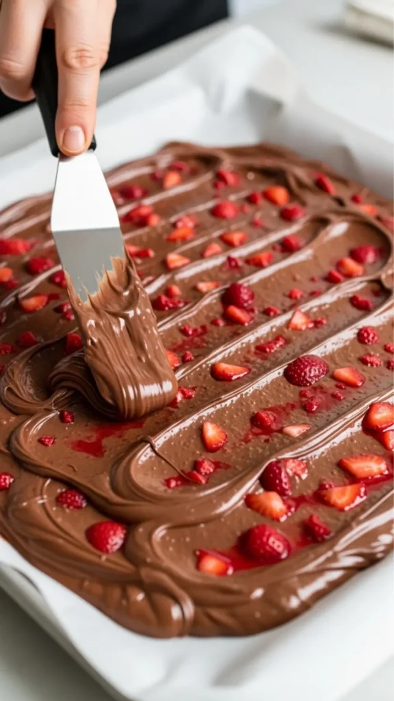 The Franoi Chocolate Bar Is the Only Sweet Treat You’ll Ever Need 6 Crushed strawberries folded into melted chocolate