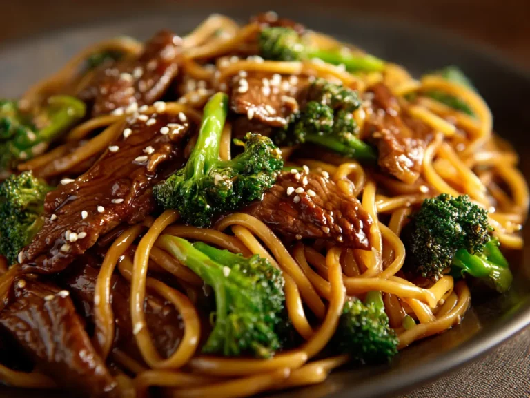 Beef And Broccoli Lo Mein recipe