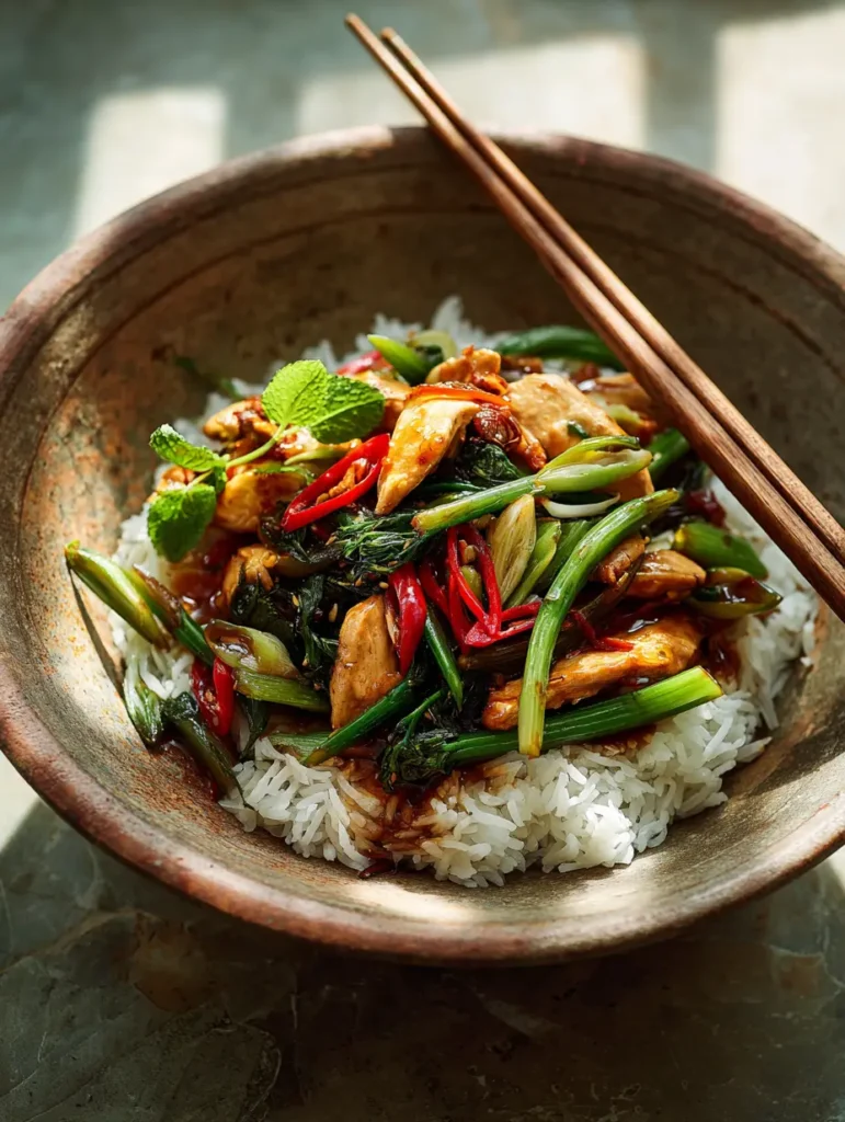 Ground Chicken Stir Fry That’s Fast, Fresh & Flavor-Packed 8 Bowl of Ground Chicken Stir Fry over rice