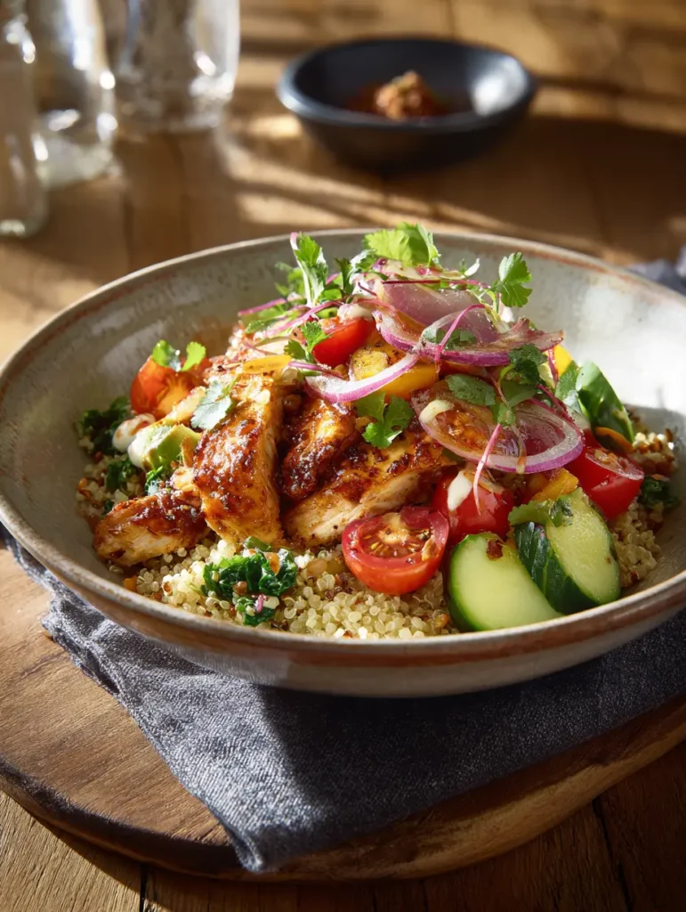 Mexican Quinoa With Chicken That’s Bold, Fresh & Easy 8 Bowl of Mexican Quinoa With Chicken