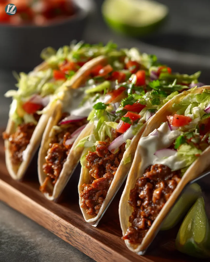 Crockpot Shredded Chicken Tacos Recipe for Busy Nights 11 Crockpot Shredded Chicken Tacos final serving close-up