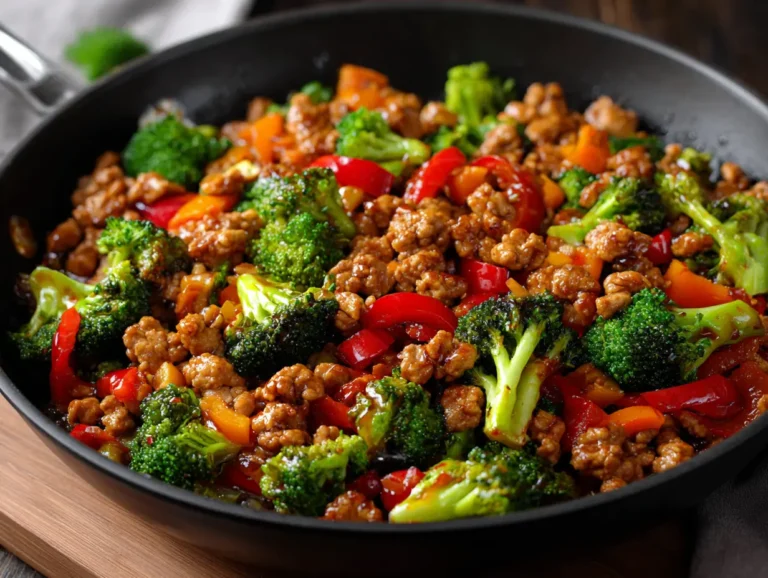 Ground Chicken Stir Fry recipe close-up