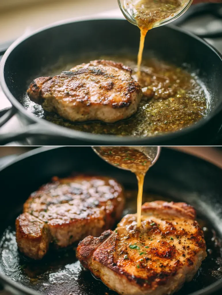Honey Garlic Pork Chops – Juicy, Easy & Weeknight Friendly 2 Honey Garlic Pork Chops step by step cooking