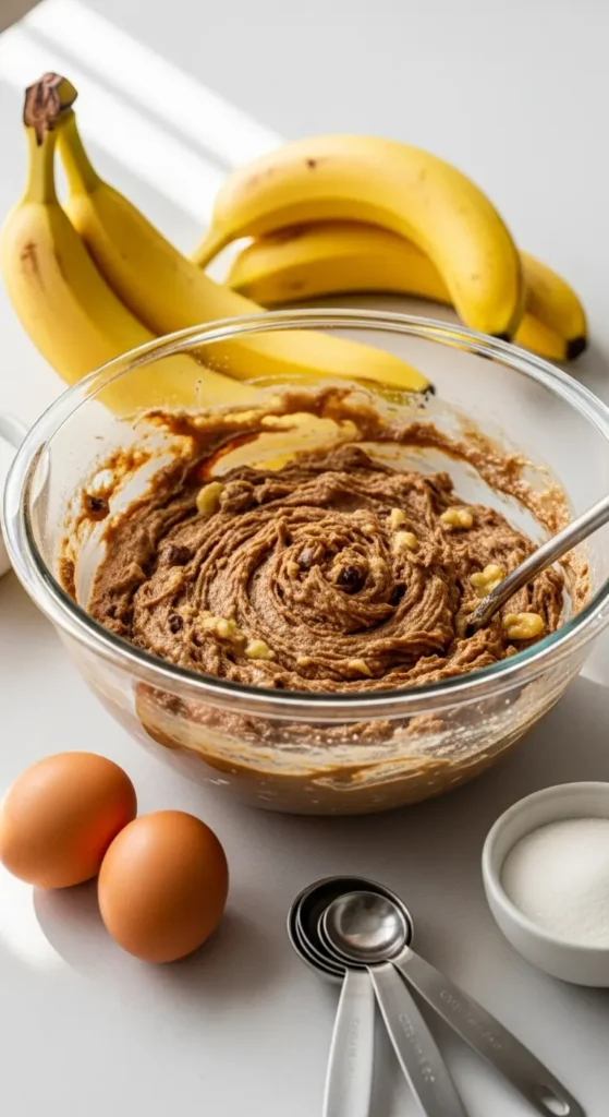 Moist Banana Bread Recipe for Easy Weeknight Comfort 2 Moist Banana Bread Recipe batter in mixing bowl