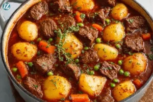 Slow Cooker Beef Stew That Feels Like a Cozy, Golden Embrace served in bowl