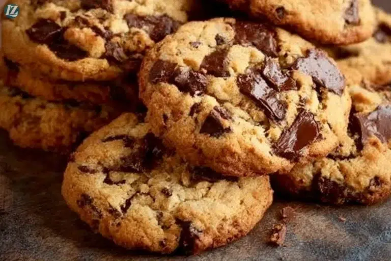 Baking classic chocolate chip cookies fresh from the oven
