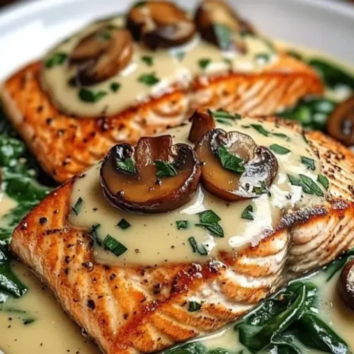 garlic-butter-salmon-with-mushrooms-and-spinach