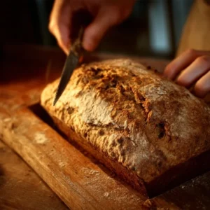 Healthy banana bread recipe with ripe bananas and nutritious ingredients.