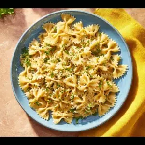 Lemon Garlic Butter Pasta Recipe for Quick Comfort Flavor 5 Lemon Garlic Butter Pasta with fresh herbs and a sprinkle of parmesan.