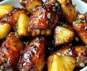 pineapple brown sugar chicken wings