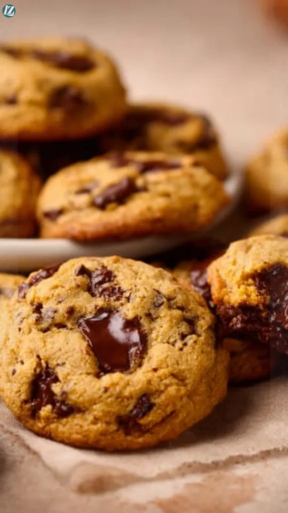 Chewy Fall Pumpkin Chocolate Chip Cookies