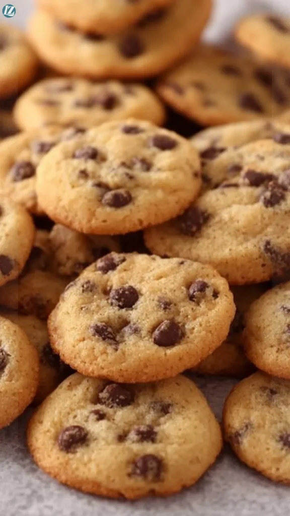 Vegan Bite Sized Chocolate Chip Cookies
