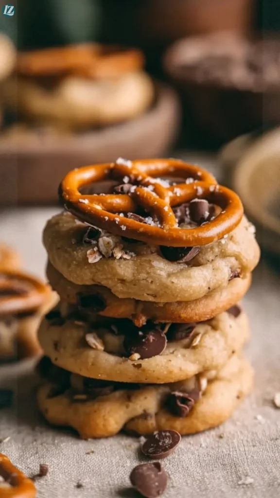 Vegan Pretzel Chocolate Chip Cookies