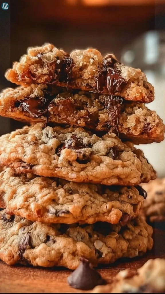 Bakery Style Oatmeal Chocolate Chip Cookies recipe
