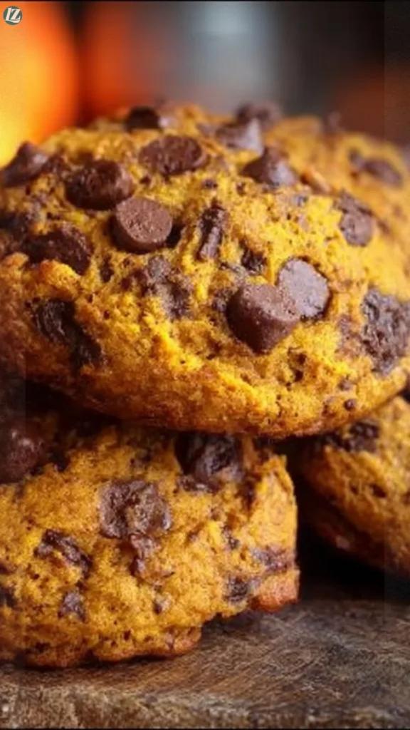 Chewy Pumpkin Chocolate Chip Cookies recipe