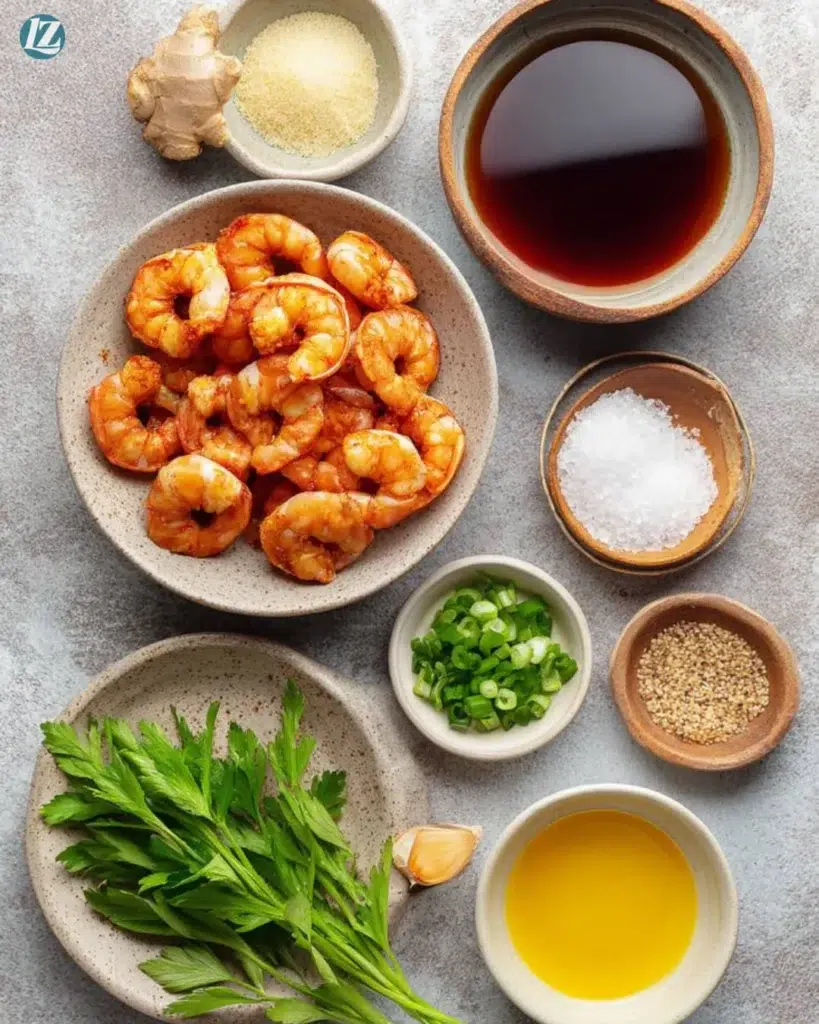 15 Minute Honey Garlic Shrimp Recipe for Quick Sweet-Savory Flavor 2 15 Minute Honey Garlic Shrimp ingredients on white surface