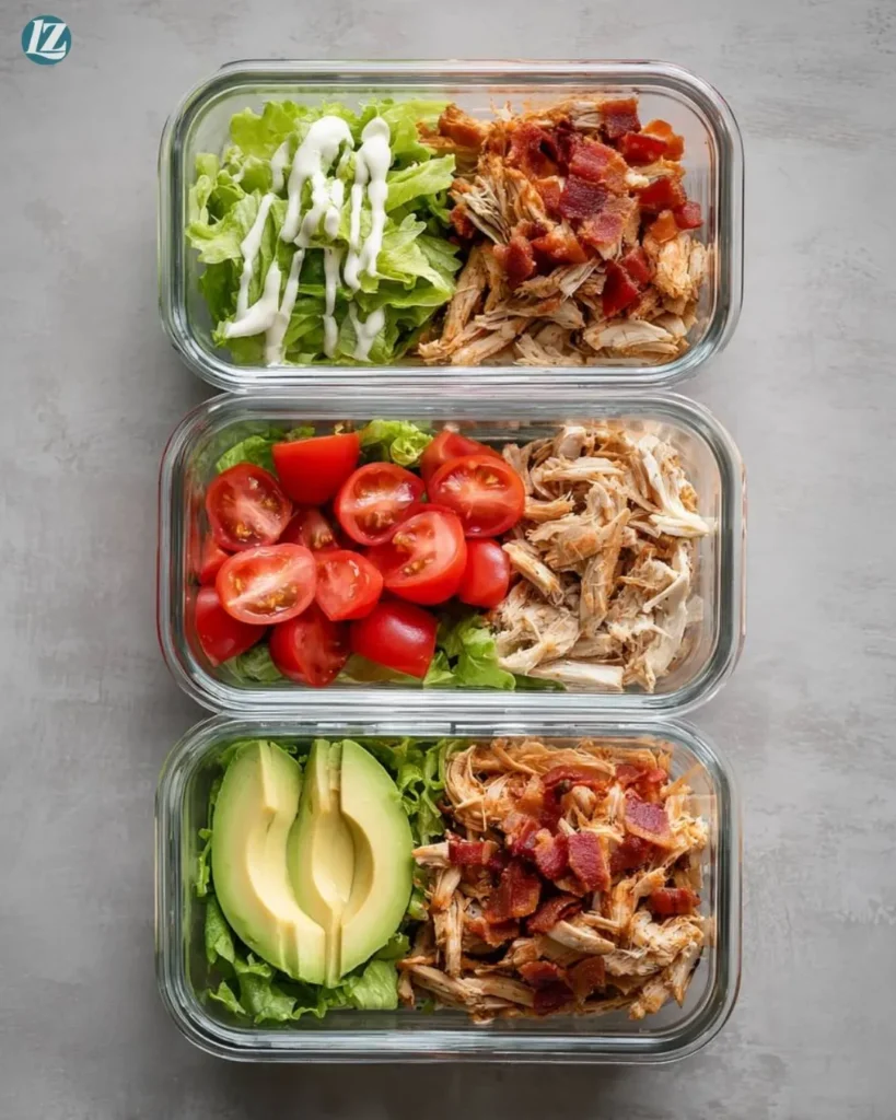 BLT Chicken Salad for Meal Prep in Just 10 Minutes 3 BLT Chicken Salad for Meal Prep