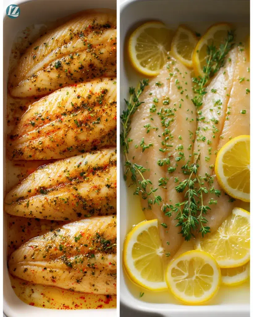 Baked tilapia recipe cooking process step by step
