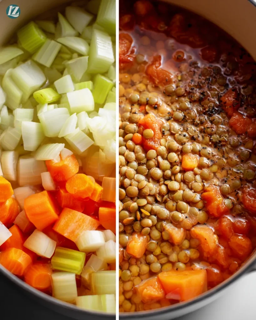 Hearty Lentil Soup Recipe That Warms You Right Up 3 Cooking hearty lentil soup step by step