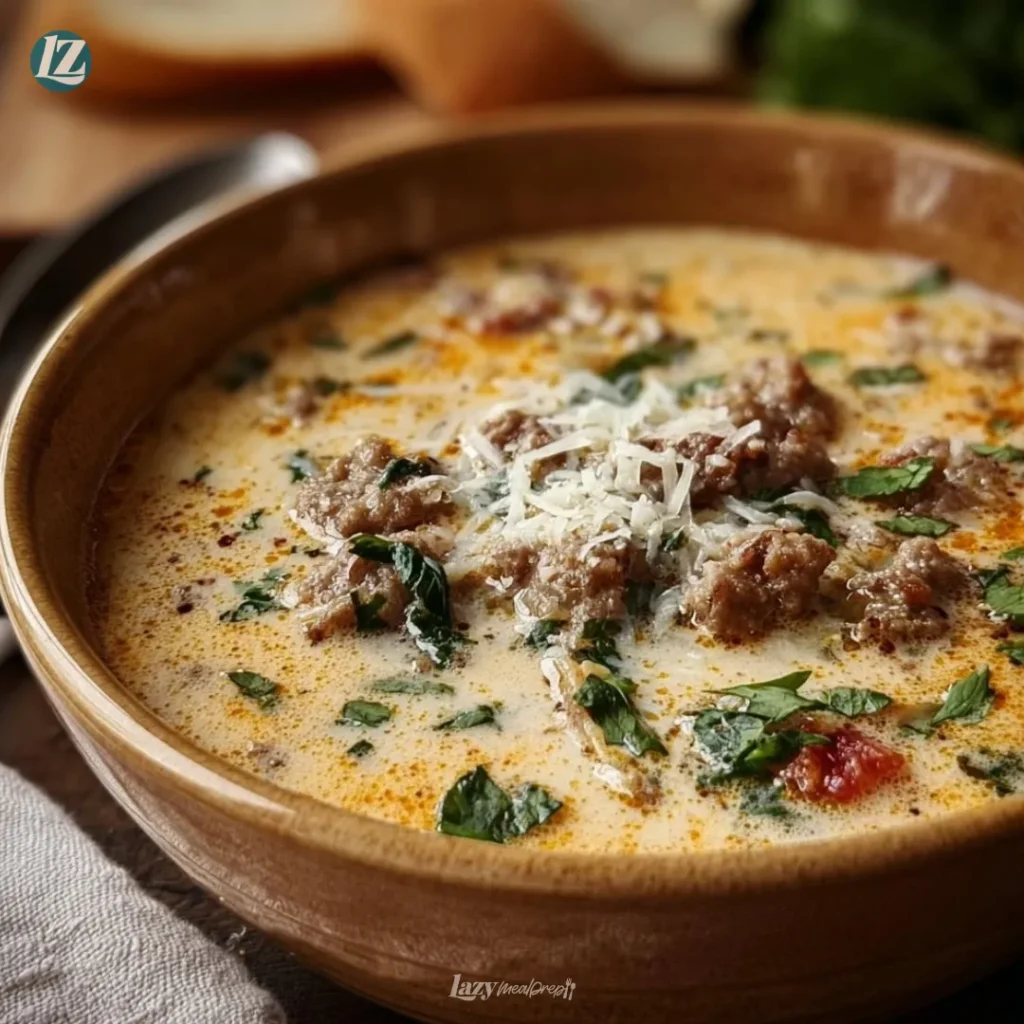 Creamy Parmesan Italian Sausage Soup for Cozy Comfort Nights 2 Creamy-Parmesan-Soup-with-Italian-Sausage-A-Cozy-Comfort-Food-Delight