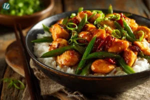 Easy chicken stir fry final dish close up