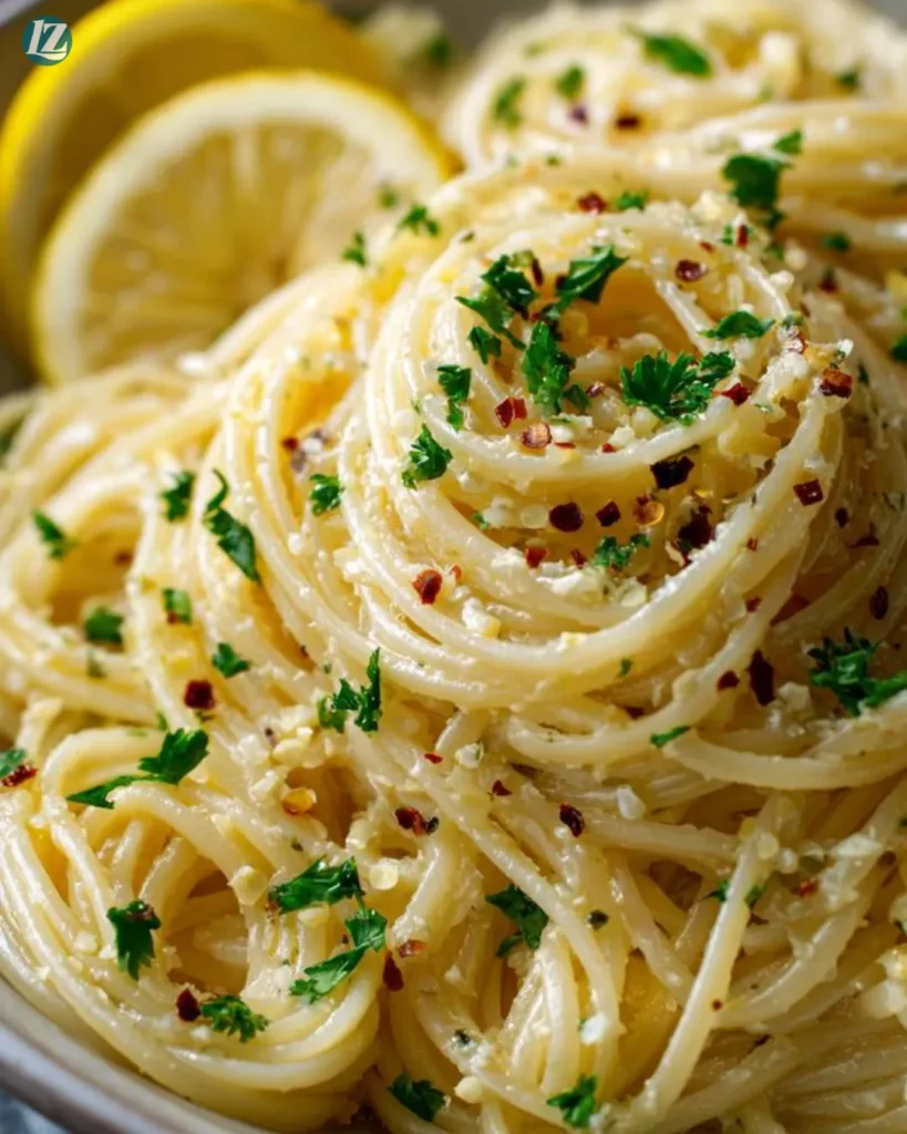 Lemon Garlic Butter Pasta Recipe for Quick Comfort Flavor 4 Final serving of Lemon Garlic Butter Pasta in bowl