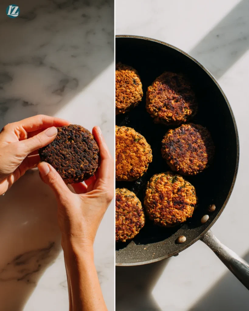 Healthy Black Bean Burgers Recipe That Actually Satisfies 3 Healthy black bean burgers cooking step by step