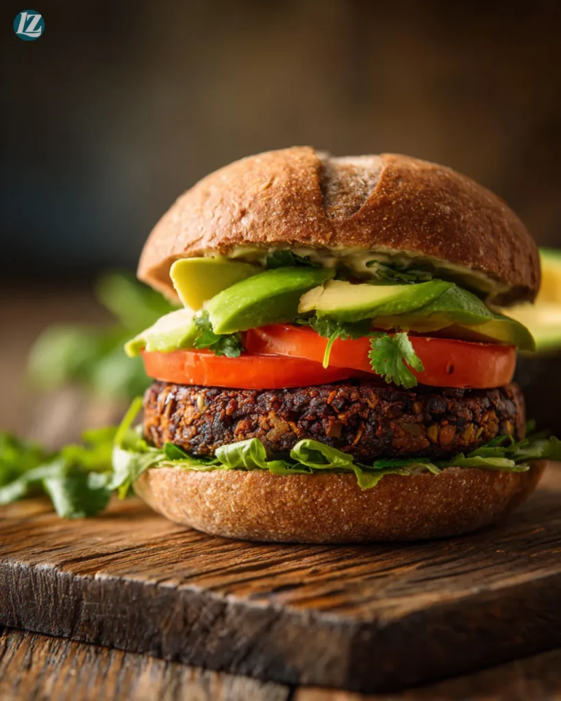 Healthy Black Bean Burgers Recipe That Actually Satisfies 4 Healthy black bean burgers served on buns close up